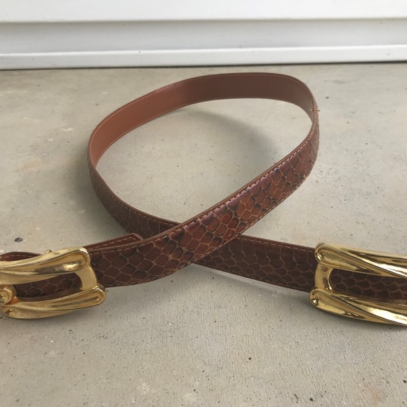 RITZ Women Belt Genuine Snake Skin Leather Ladies - Picture 5 of 8